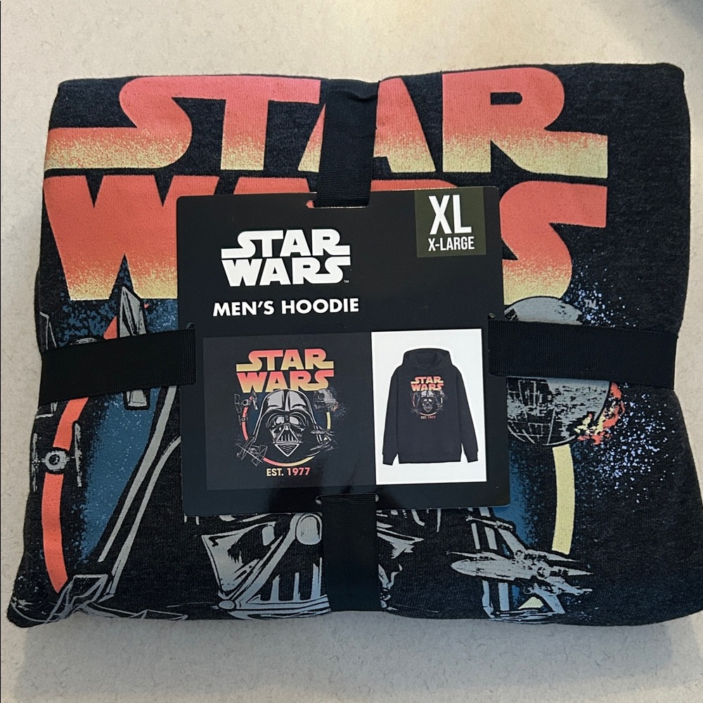 Star Wars 1977 Disney Hoodie Men's Women’s Kids Black Hoodie Sweatshirt XL XXL - Picture 2 of 8